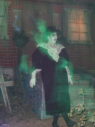 An ancient female ghost makes friends